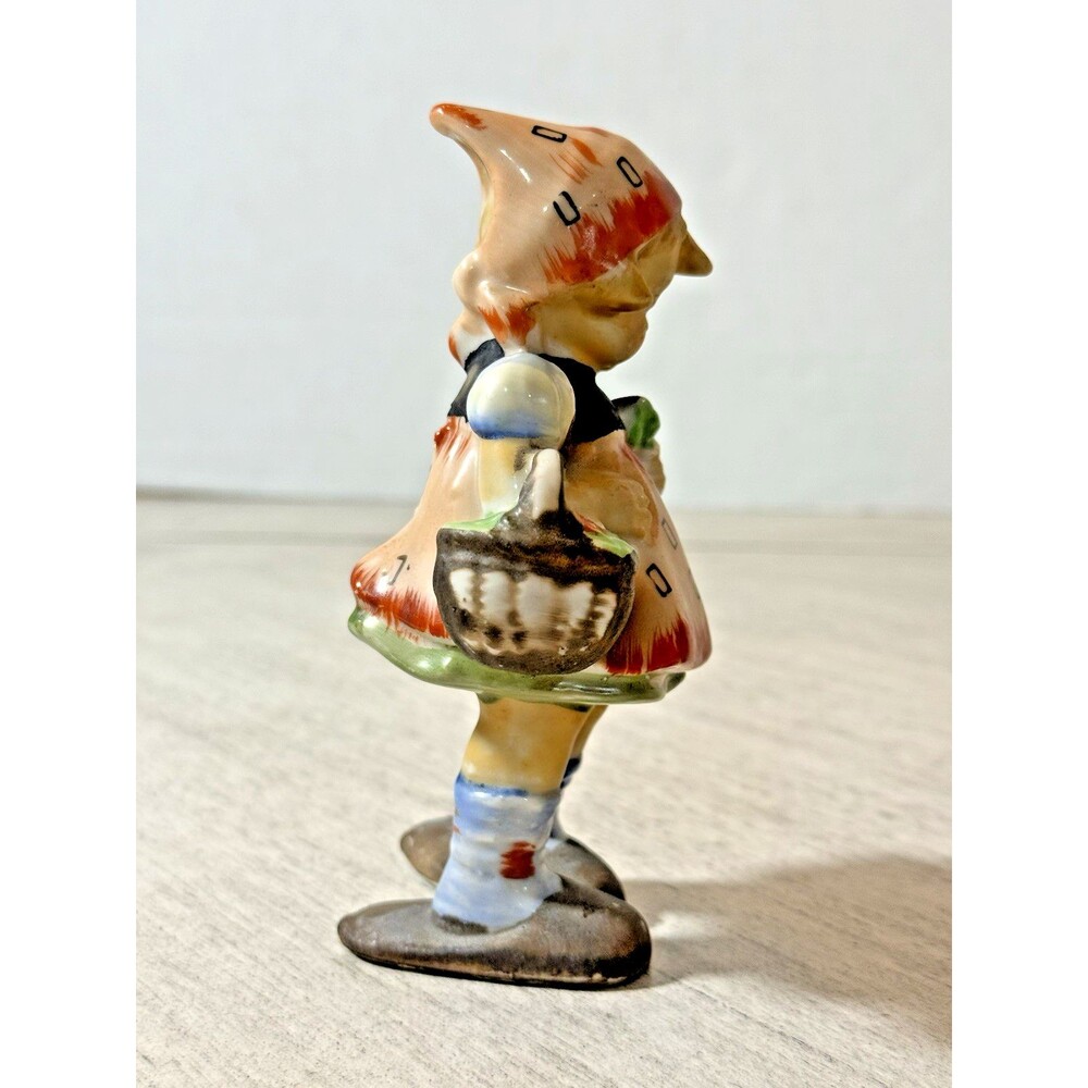 Vintage Occupied Japan Hand Painted Girl w/ Dads Oversized Figurine Mid Century - Picture 4 of 10